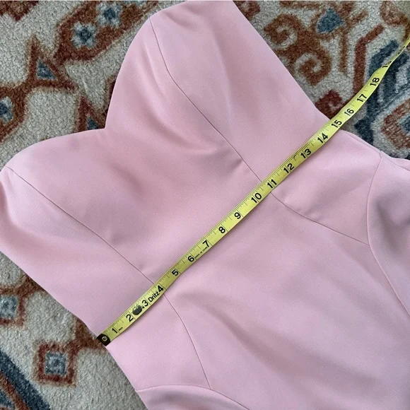 Dessy Group Strapless Gown Women Size 10 Rose Pink Sweetheart Mermaid Dress Prom - Picture 9 of 10